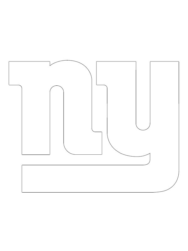 New York Giants Coloring page New York Giants Coloring page