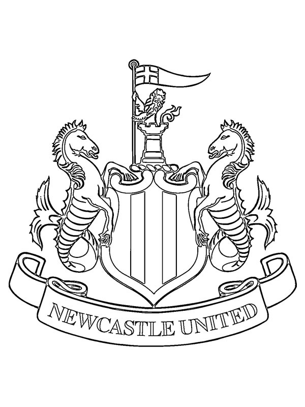 Newcastle United FC Coloring page