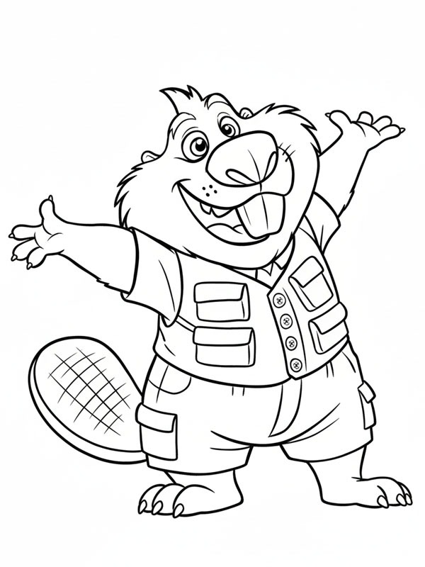 Nibbles Maplestick Coloring page