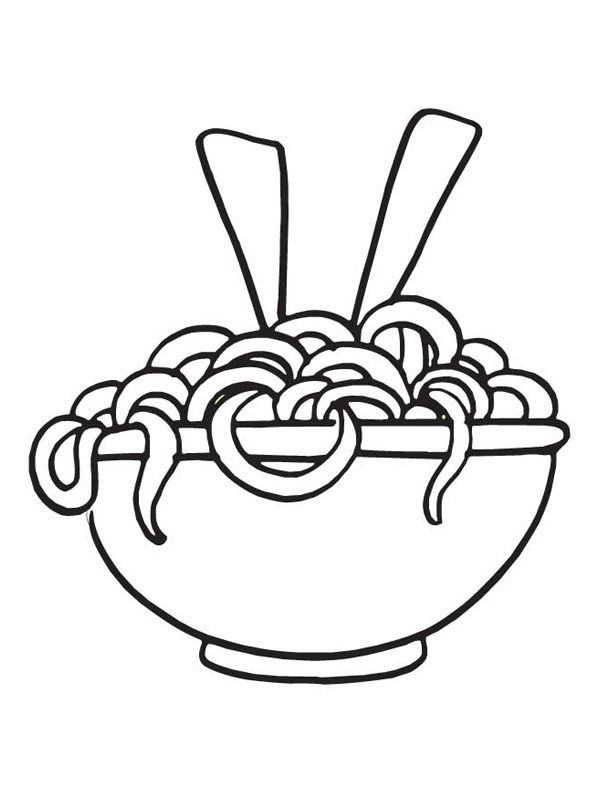 Noodles Coloring page