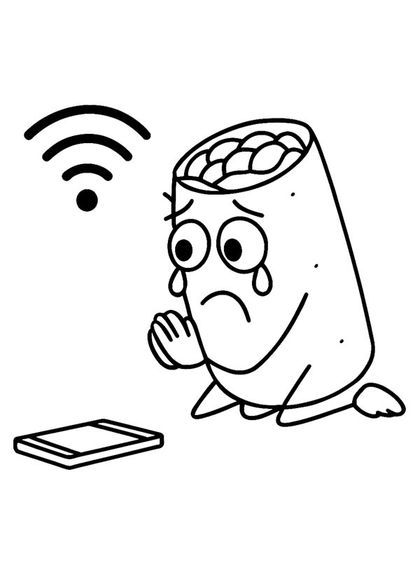 Nooo My Hotspot Coloring page Nooo My Hotspot Coloring page