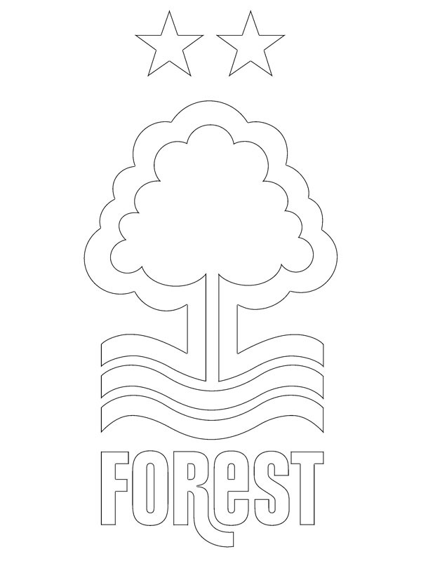 Nottingham Forest FC Coloring page Nottingham Forest FC Coloring page