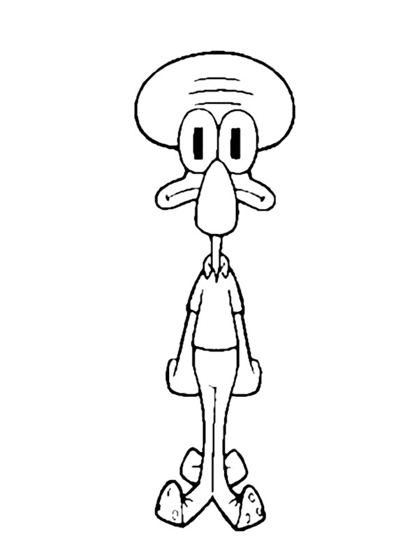 Squidward Tentacles Coloring page