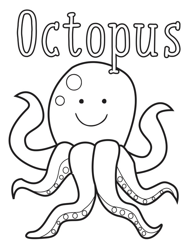 Octopus Coloring page