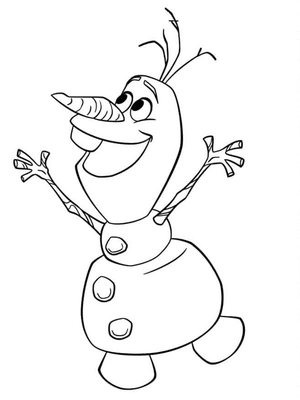 Olaf from Frozen Coloring page