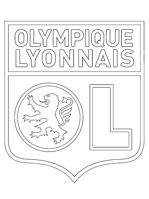 Olympique Lyonnais Coloring page