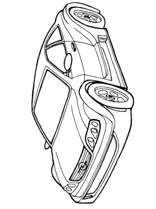 Opel Astra Coupe Coloring page