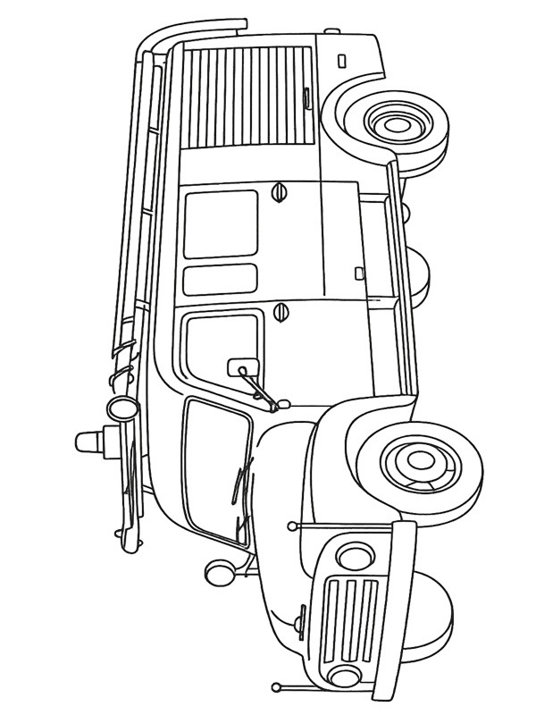 Opel Blitz fire truck Coloring page