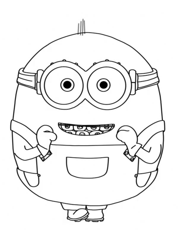 Minions Otto (Despicable Me) Coloring page Minions Otto (Despicable Me) Coloring page