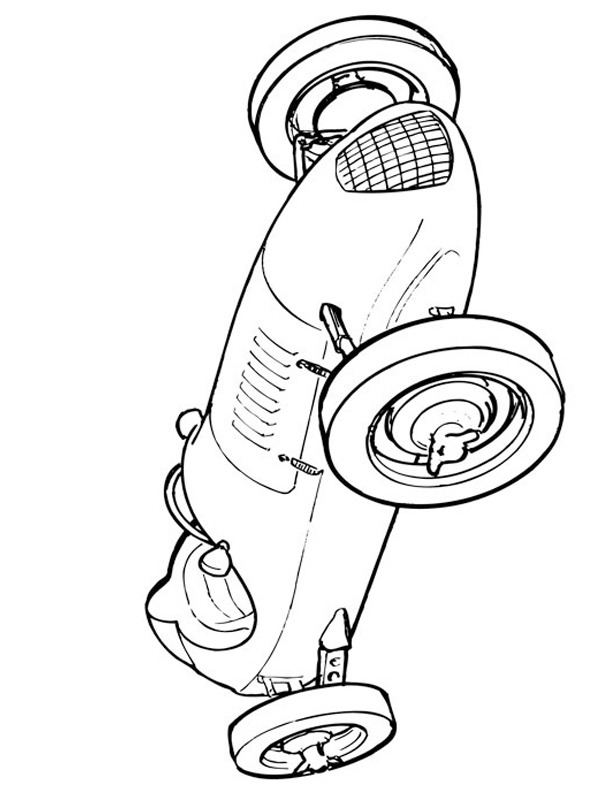 old racing car Coloring page