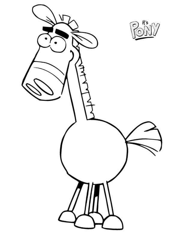Horse Pony it's pony Coloring page