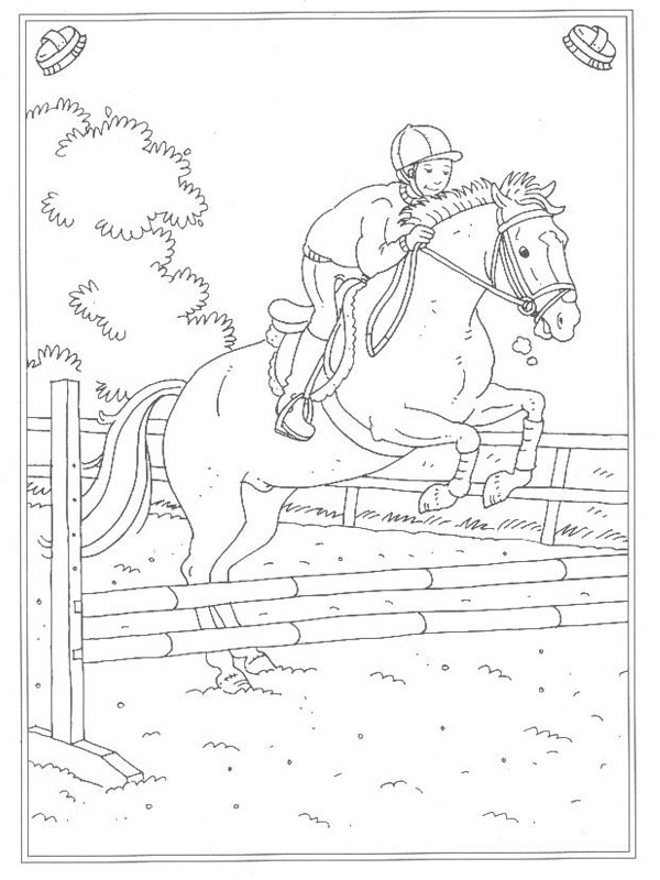 jumping horse Coloring page