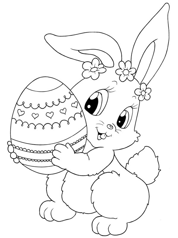 Easterbunny Coloring page