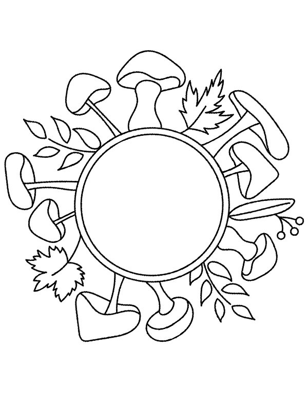Mandala mushroom Coloring page Mandala mushroom Coloring page