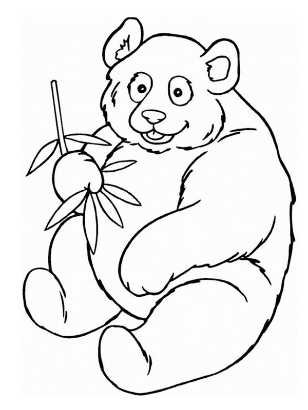Pandabear Coloring page