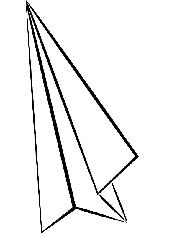 paperplane Coloring page