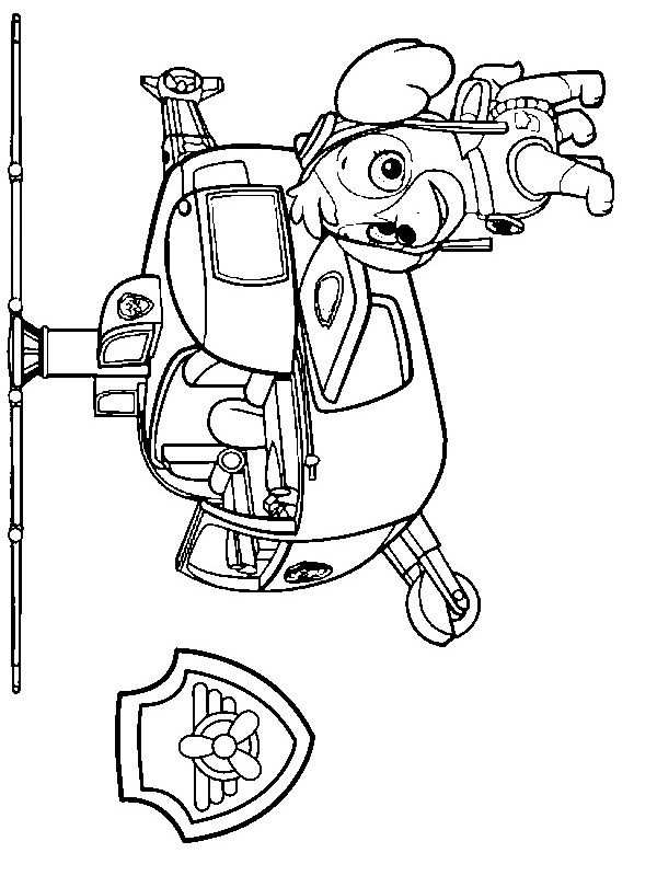 PAW Patrol Sub Patroller Coloring page