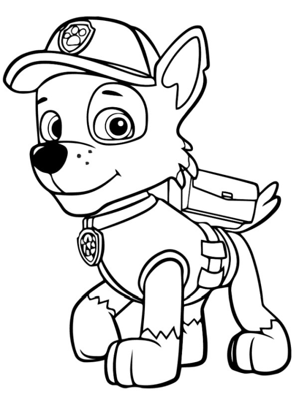 Paw Patrol Rocky Coloring page