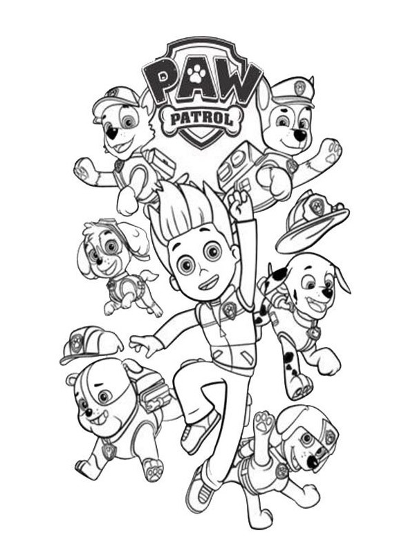 Paw Patrol Coloring page