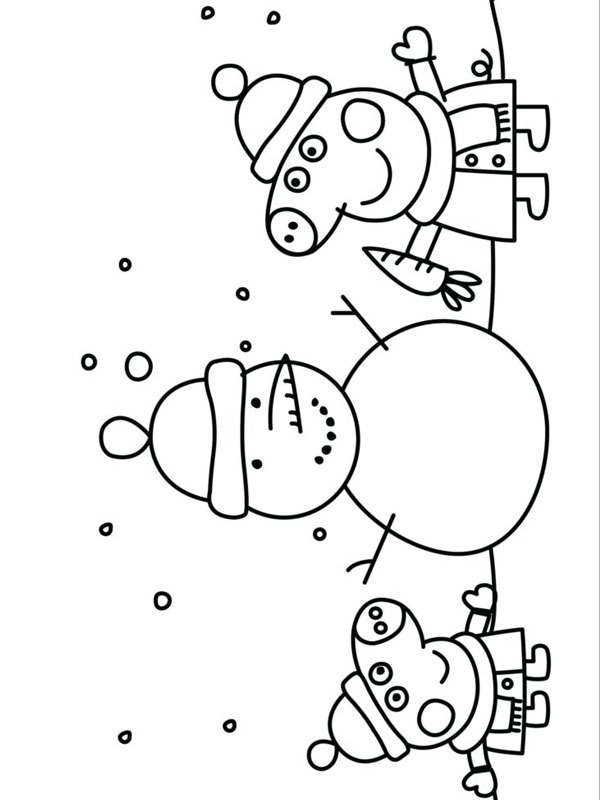 Peppa Pig & George Pig Coloring page Peppa Pig & George Pig Coloring page
