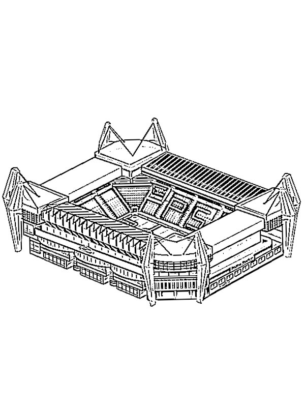 Philips Stadium (PSV) Coloring page Philips Stadium (PSV) Coloring page