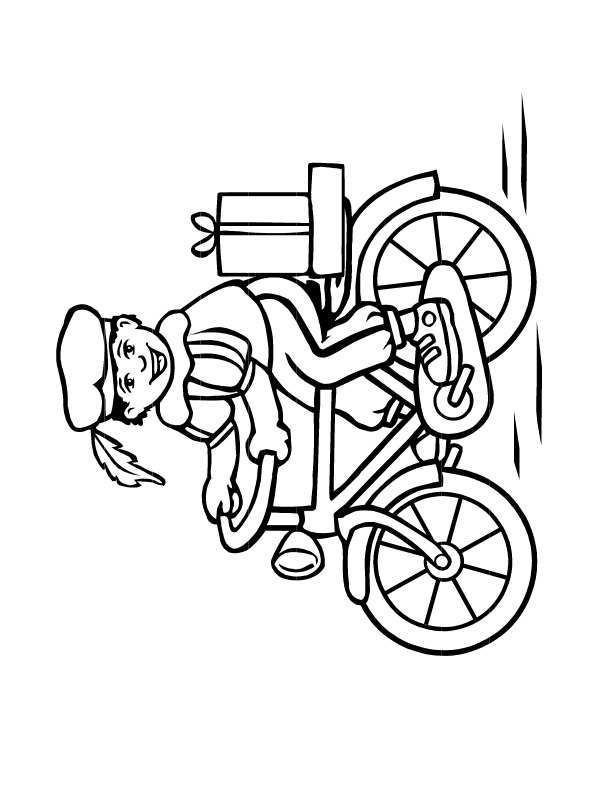 pete on the bike Coloring page