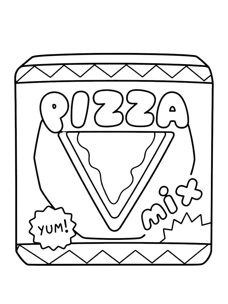 Pizza (Toca Boca) Coloring page