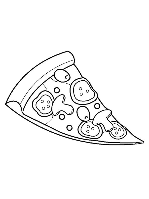 Pizza Slice Coloring page