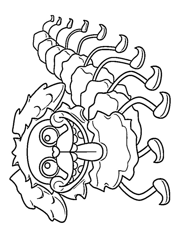 Coloring page Poppy Playtime - Christmas : PJ Pug-a-Pillar 4