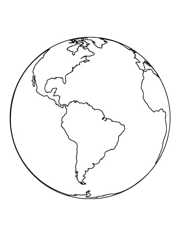 Planet Earth Coloring page
