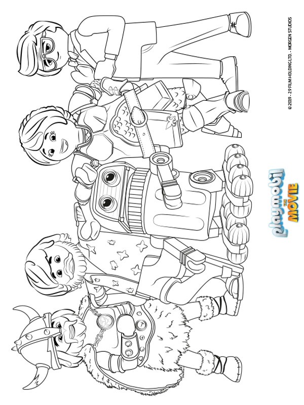 Playmobil The Movie Coloring page