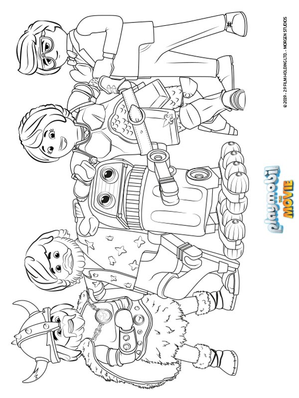 Playmobil The Movie Coloring page Playmobil The Movie Coloring page