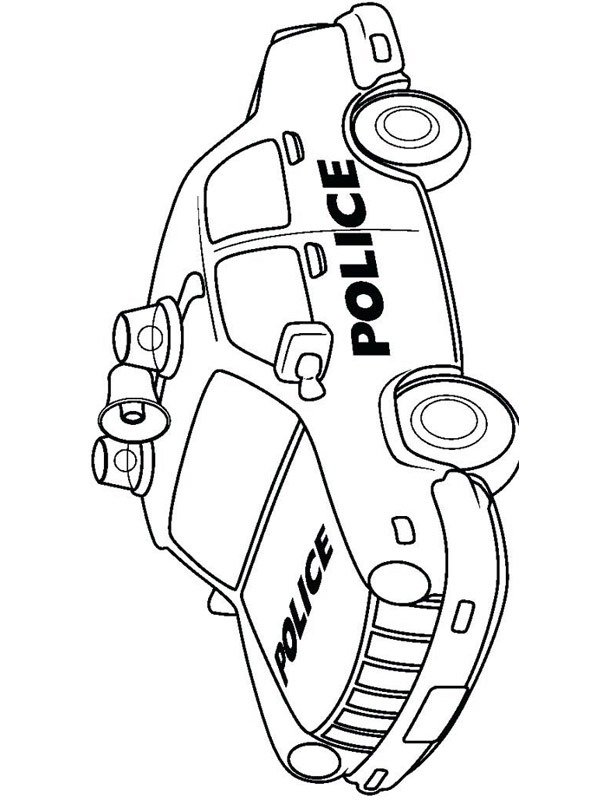 Police car Coloring page