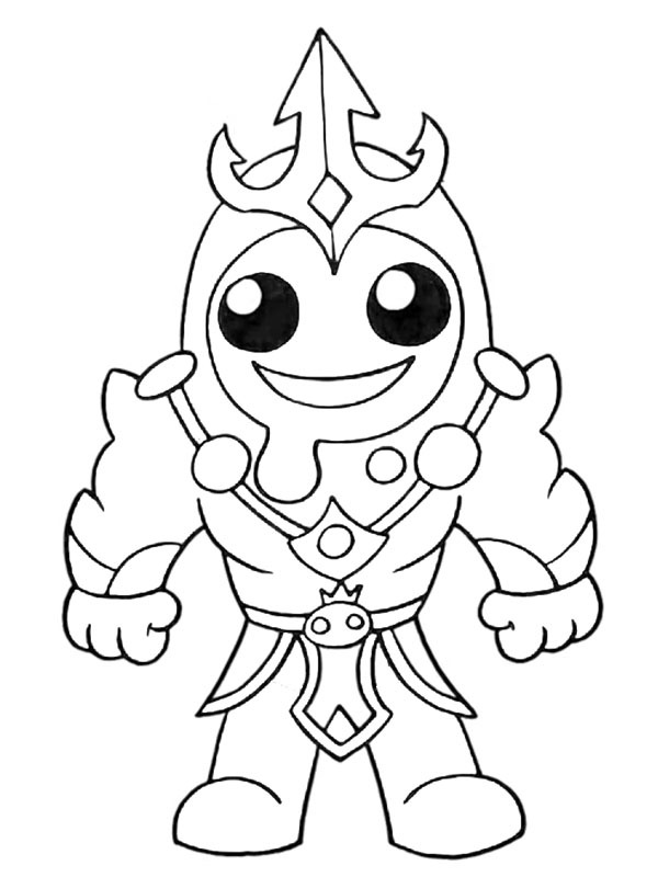 Poseidon Fortnite Coloring page