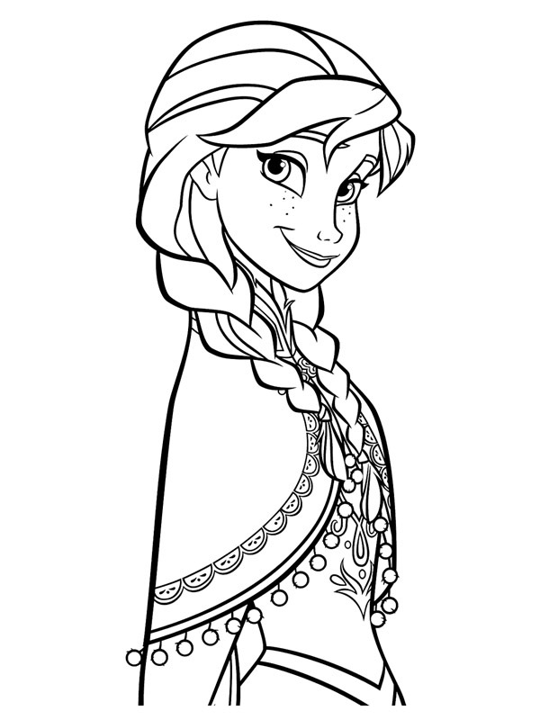 Princess Anna Coloring page