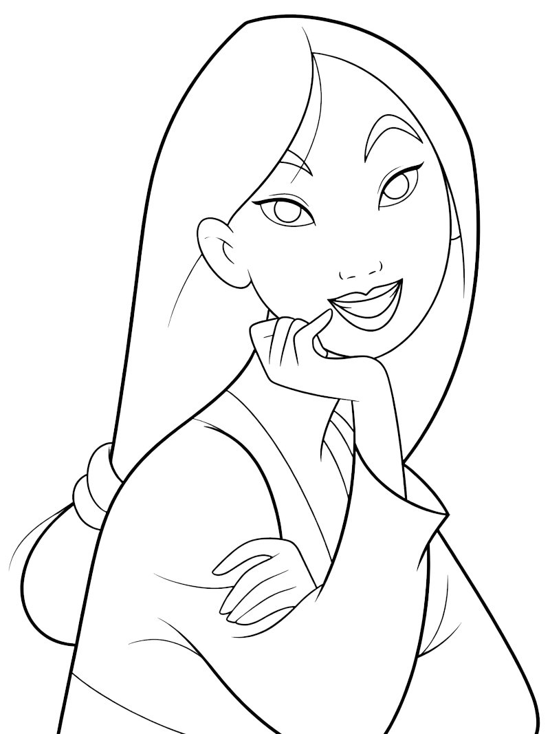 Princess Mulan Coloring page