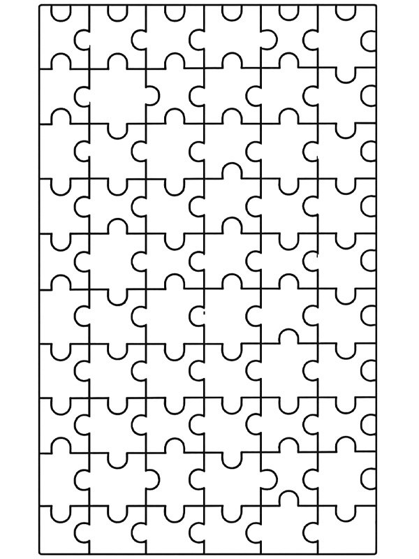 Puzzle pattern Coloring page