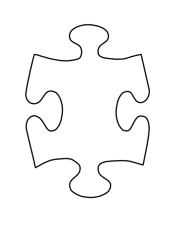 Puzzle piece Coloring page