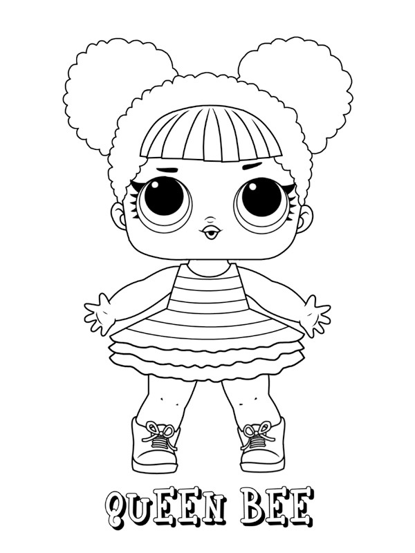 Queen Bee Coloring page