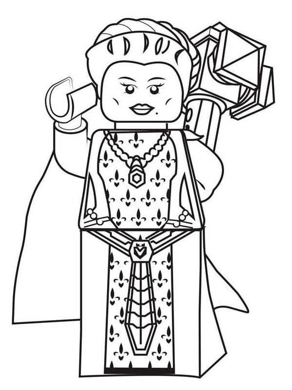 queen and king coloring pages