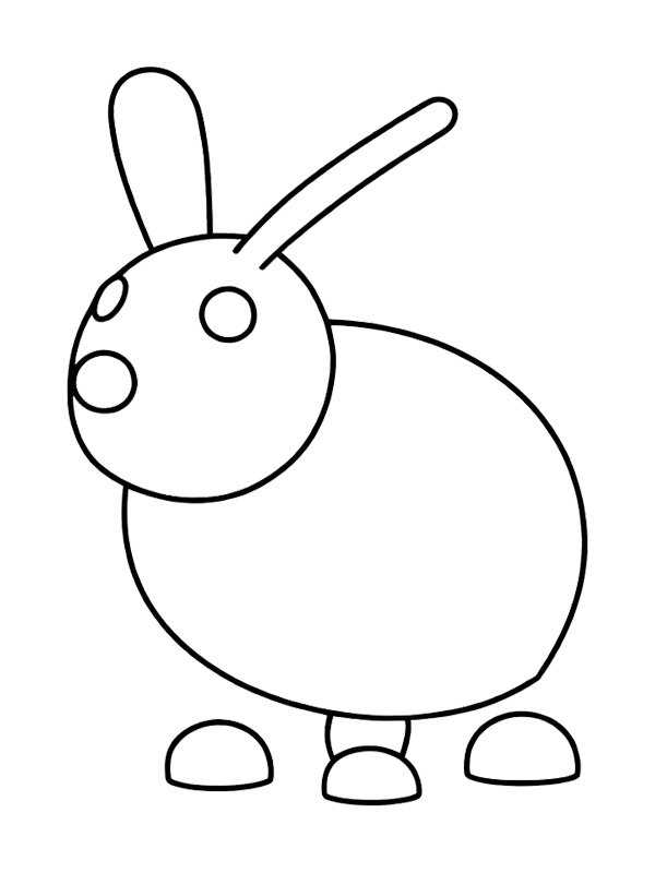Rabbit (Adopt Me!) Coloring page