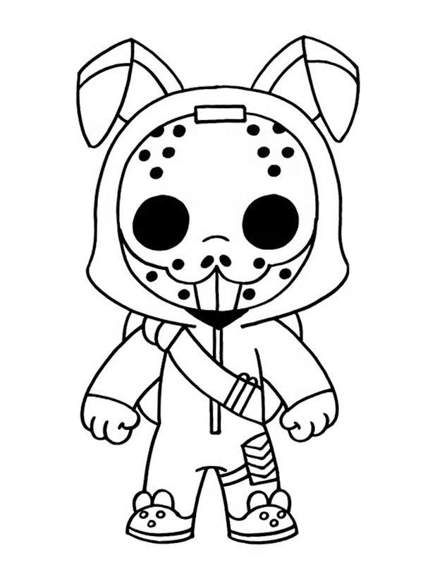 Rabbit Raider Fortnite Coloring page Rabbit Raider Fortnite Coloring page