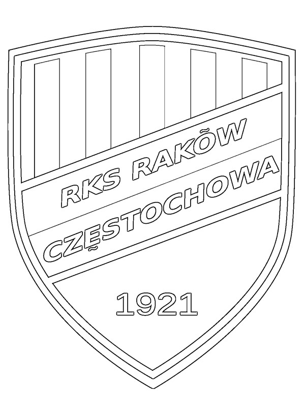 Raków Częstochowa Coloring page Raków Częstochowa Coloring page