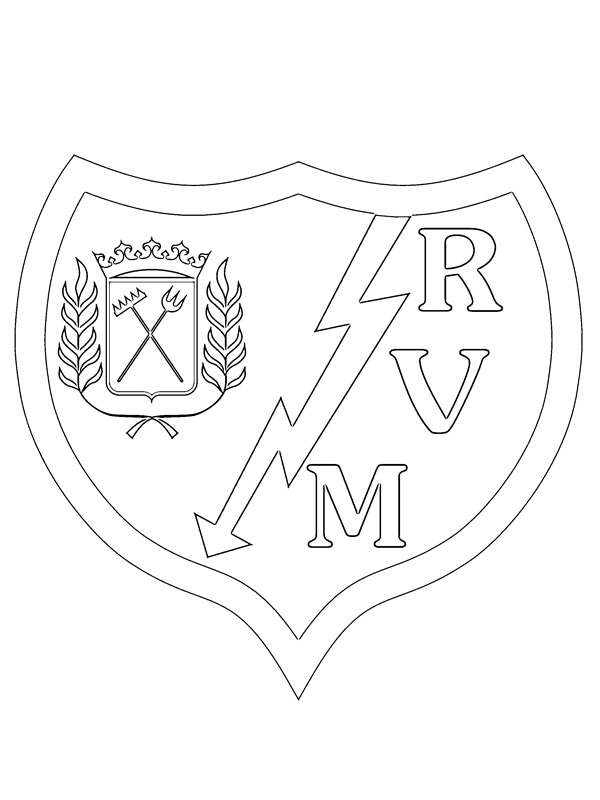 Rayo Vallecano Coloring page Rayo Vallecano Coloring page