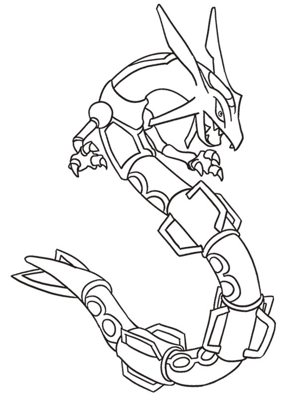Rayquaza Coloring page