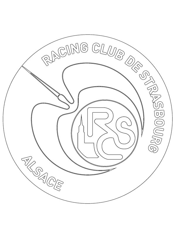 RC Strasbourg Alsace Coloring page