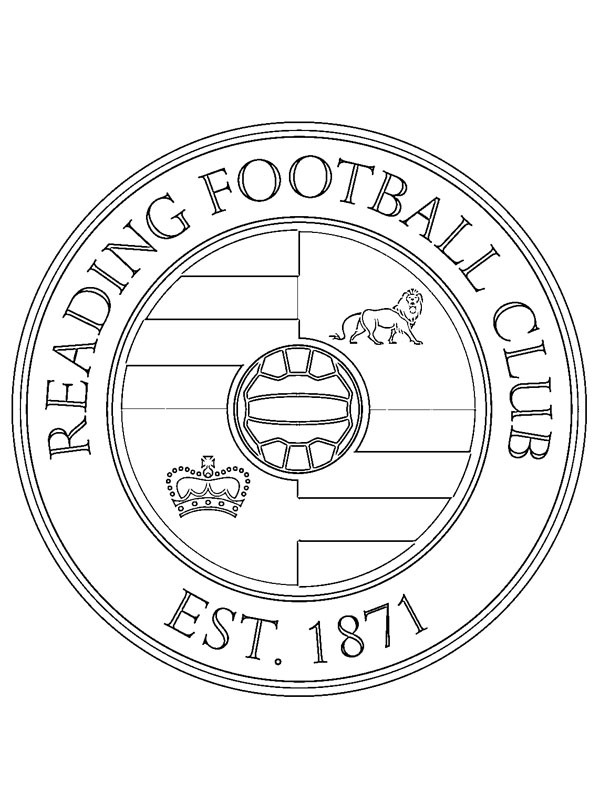 Reading FC Coloring page