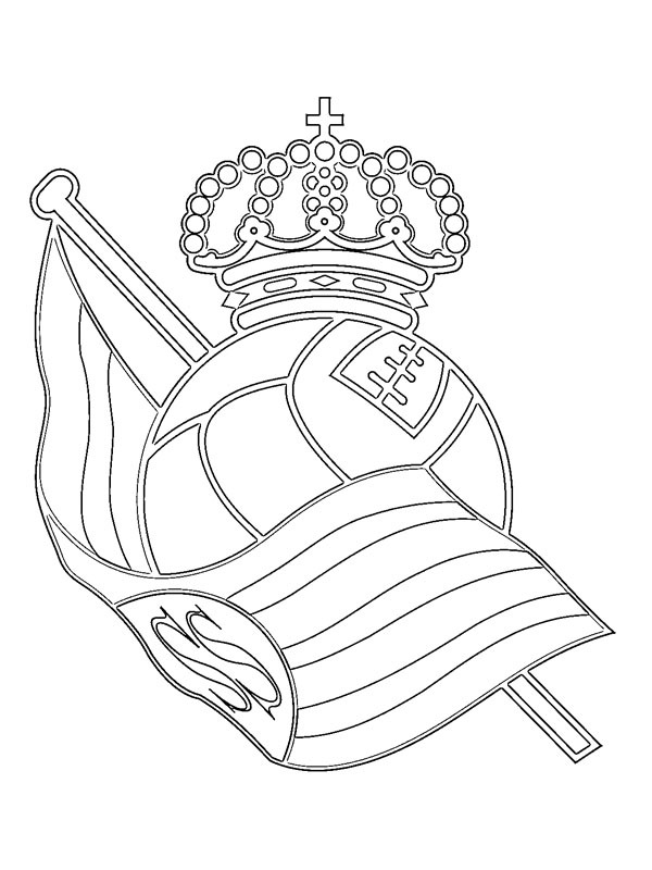 Real Sociedad Coloring page Real Sociedad Coloring page