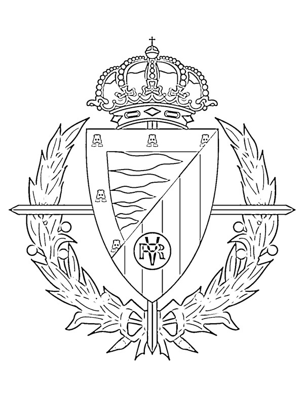 Real Valladolid Coloring page Real Valladolid Coloring page