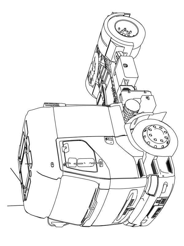 Renault semi truck Coloring page